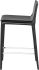 Palma Counter Stool (Black Leather with Black Legs)