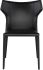 Wayne Dining Chair (Black Leather with Black Legs)
