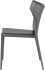 Wayne Dining Chair (Dark Grey Leather with Dark Grey Legs)
