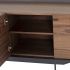 Egon Sideboard Cabinet (Walnut with Titanium Base)
