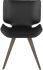 Astra Dining Chair (Black with Bronze Frame)