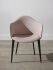 Nora Dining Chair (Mauve with Black Frame)