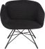 Doppio Occasional Chair (Coal with Black Frame)