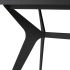 Daniele Dining Table (Long - Onyx with Black Legs)