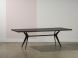 Daniele Dining Table (Long - Onyx with Black Legs)