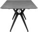 Daniele Dining Table (Long - Grey with Black Legs)