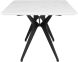 Daniele Dining Table (Medium - White with Black Legs)