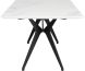 Daniele Dining Table (Long - White with Black Legs)