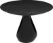 Montana Dining Table (Long - Black with Black Base)
