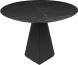 Oblo Dining Table (Medium - Black with Black Base)