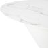 Oblo Dining Table (Short - White with White Base)
