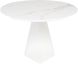 Oblo Dining Table (Medium - White with White Base)