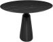 Taji Dining Table (Oval - Black Ceramic Top with Black Base)