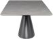 Taji Dining Table (Grey Ceramic Top - Titanium Base)
