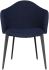 Nora Dining Chair (True Blue Fabric & Titanium Frame)