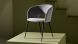 Alotti Dining Chair (Light Grey Boucle Fabric & Black Legs)