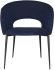 Alotti Dining Chair (True Blue Fabric & Black Legs)