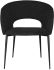 Alotti Dining Chair (Charcoal Fabric & Black Legs)