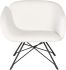 Doppio Occasional Chair (Oyster Fabric & Black Frame)