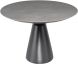 Taji Dining Table (Grey Ceramic Top - Titanium Base)