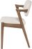 Kalli Dining Chair (Shell Fabric & Walnut Frame)