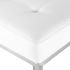 Chi Counter Stool (White with Silver Frame)