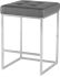 Chi Counter Stool (Grey with Silver Frame)