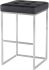 Chi Bar Stool (Black with Silver Frame)