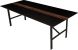 Swell Dining Table (Black with Walnut Accent)