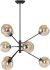 Atom Pendant Light (Champagne with Black Fixture)