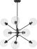Atom Pendant Light (Clear with Black Fixture)