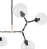 Atom 5 Pendant Light (Clear with Black Fixture)