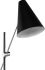 Tivat Lampe de Table (Noir avec Base Argentée)