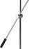 Tivat Floor Lamp (Single - Black with Silver Body)