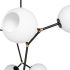 Atom 8 Pendant Light (White with Black Fixture)