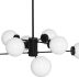 Dylan Pendant Light (Black with White Shade)
