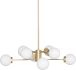 Dylan Pendant Light (Gold with White Shade)