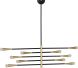 Orion 5 Pendant Light (Black with Gold Accent)
