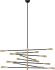 Orion 8 Pendant Light (Black with Gold Accent)