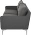 Anders Triple Seat Sofa (Slate Grey with Silver Legs)