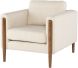 Steen Single Seat Sofa (Sand with Walnut Legs)