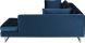 Janis Sofa Sectionnel (Droite - Bleu Minuit avec Pattes Argent)