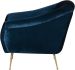 Lucie Occasional Chair (Midnight Blue with Gold Legs)