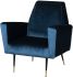 Victor Occasional Chair (Midnight Blue with Black Legs)