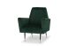 Victor Occasional Chair (Emerald Green with Black Legs)
