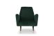 Victor Occasional Chair (Emerald Green with Black Legs)