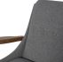 Enzo Occasional Chair (Shale Grey with Walnut Legs)