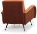Hugo Occasional Chair (Rust with Black Legs)