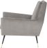 Vanessa Occasional Chair (Smoke Grey with Black Legs)