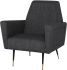 Victor Occasional Chair (Dark Grey Tweed with Black Legs)